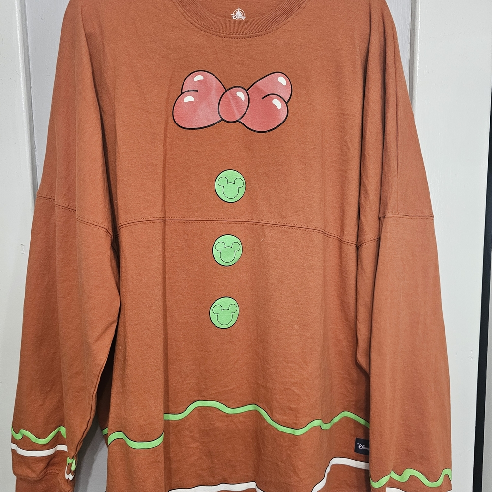 Disney Gingerbread Sweatshirt - Orange and Green